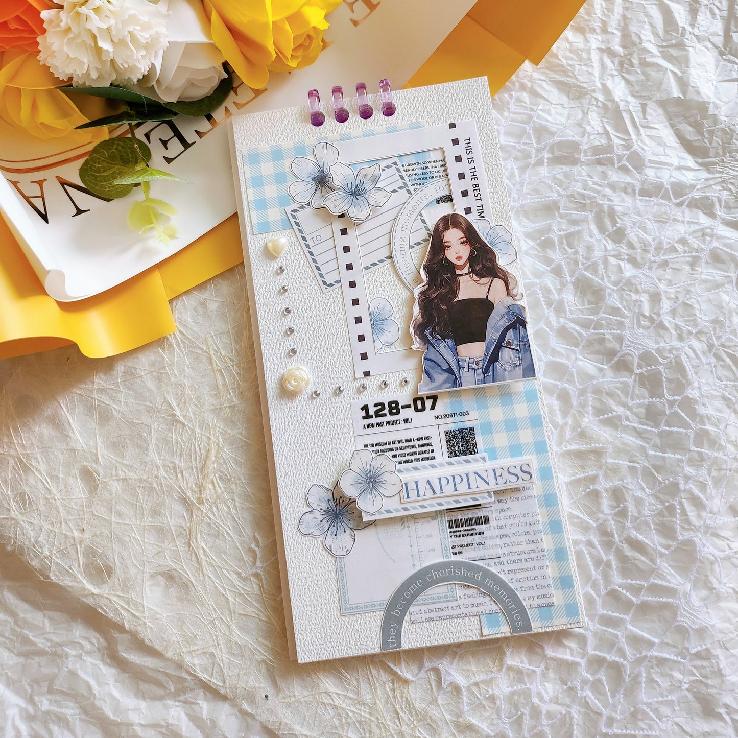 復古英文書頁便箋本套組