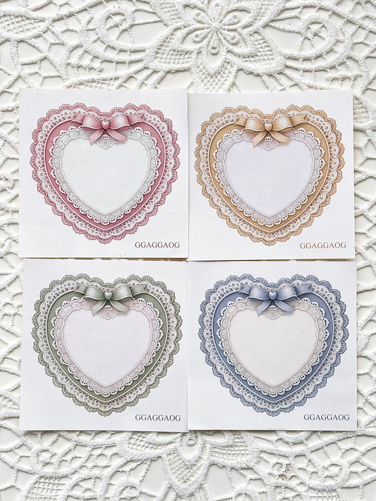 心型蕾絲框 模造紙貼紙包