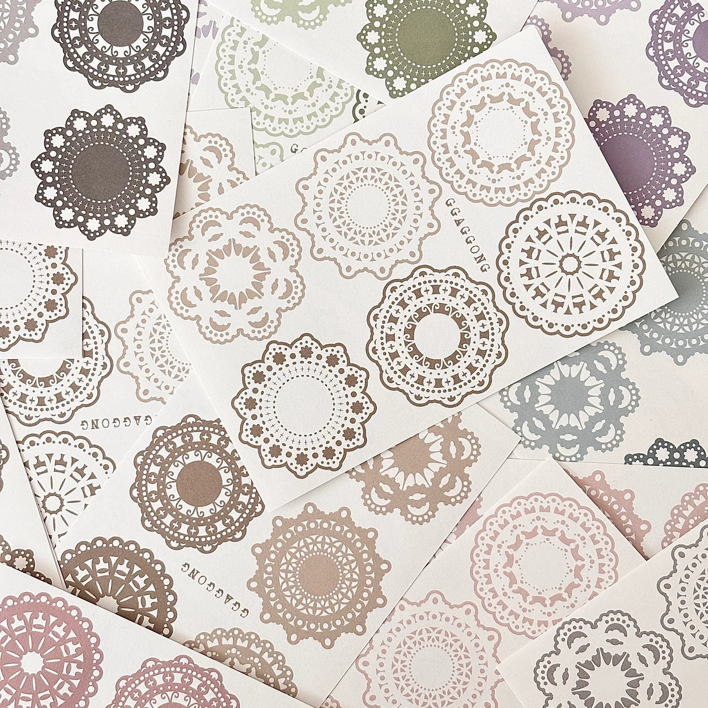 迷你蕾絲 模造紙貼紙包