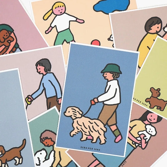 明信片套組 狗狗與我