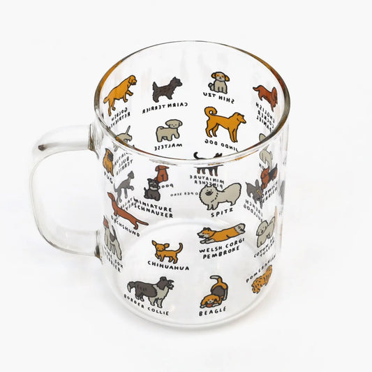 耐熱玻璃杯 狗狗圖鑑