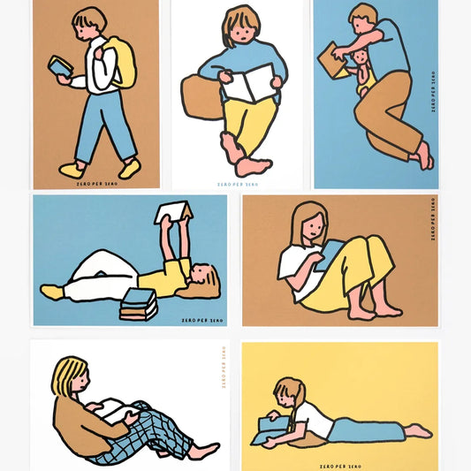 絹印明信片套組 閱讀