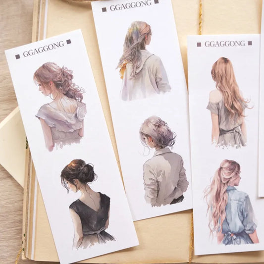 優雅女孩貼紙包