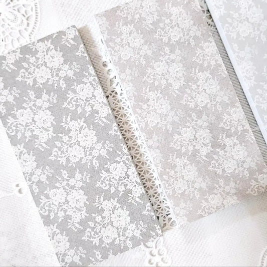 法式洛可可花朵便箋本套組