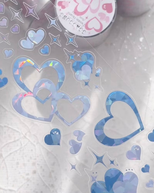 閃亮的心 亮面PET紙膠帶 (割型)