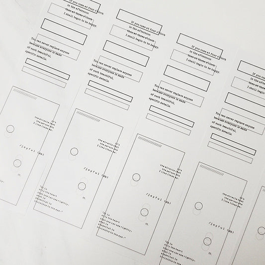 簡約方格描圖紙包