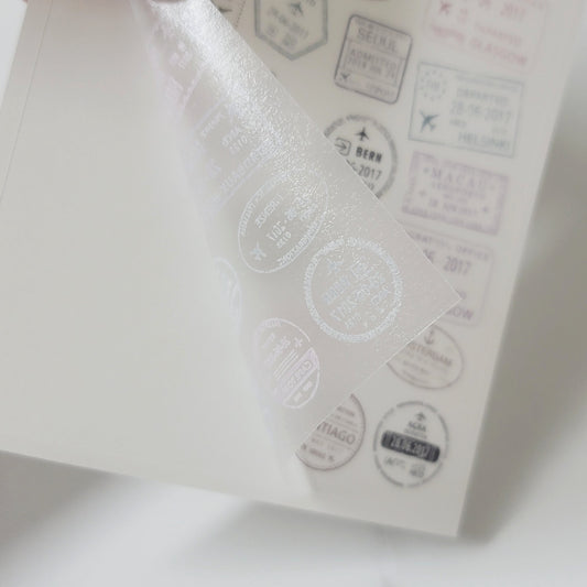 情感元素郵戳透明貼紙