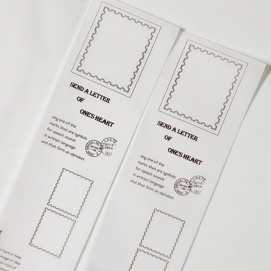 簡約風格郵票描圖紙套組