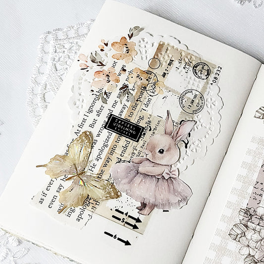 粉紅色芭蕾兔子貼紙