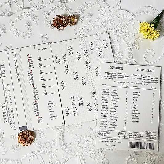 簡約票券便箋本