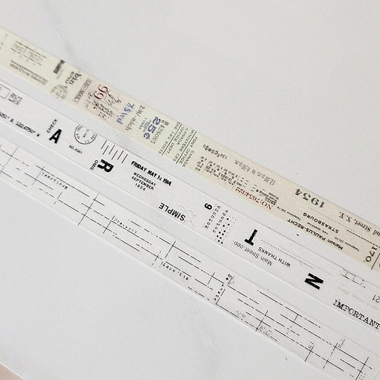 復古風紙膠帶 簡單線條 / 秋天 / 冬天