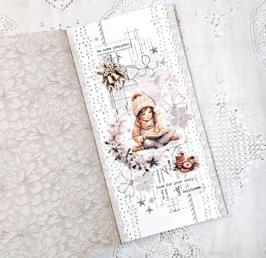 冬日窗雪 模造紙貼紙包