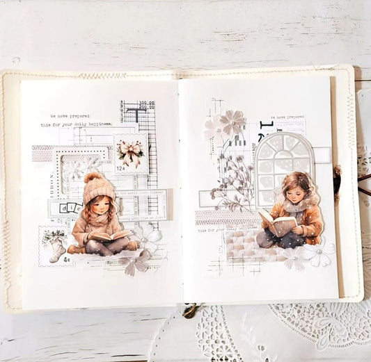 雪季的孩子 模造紙貼紙包