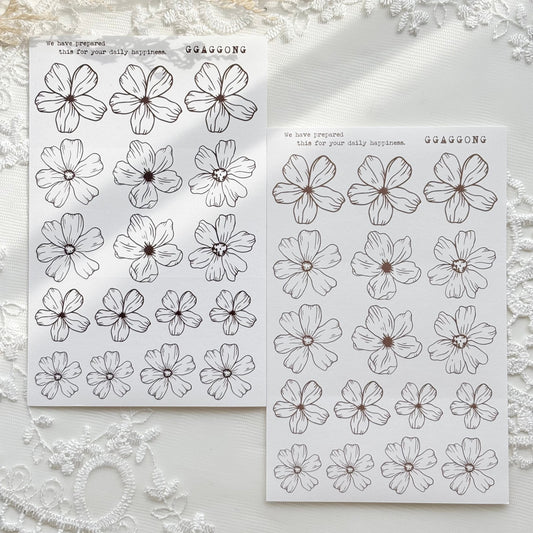 線花模造紙貼紙包 vol.2