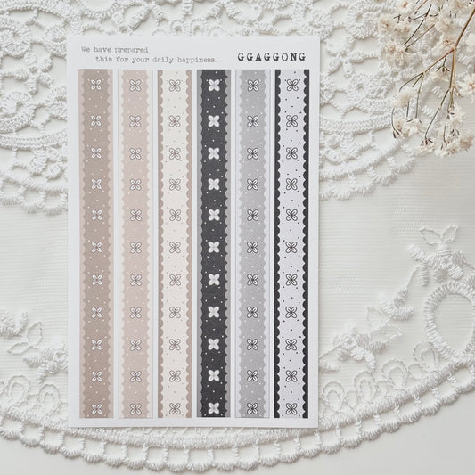 蕾絲花邊 模造紙貼紙包