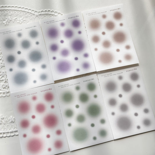 12色光暈 霧面PET貼紙包