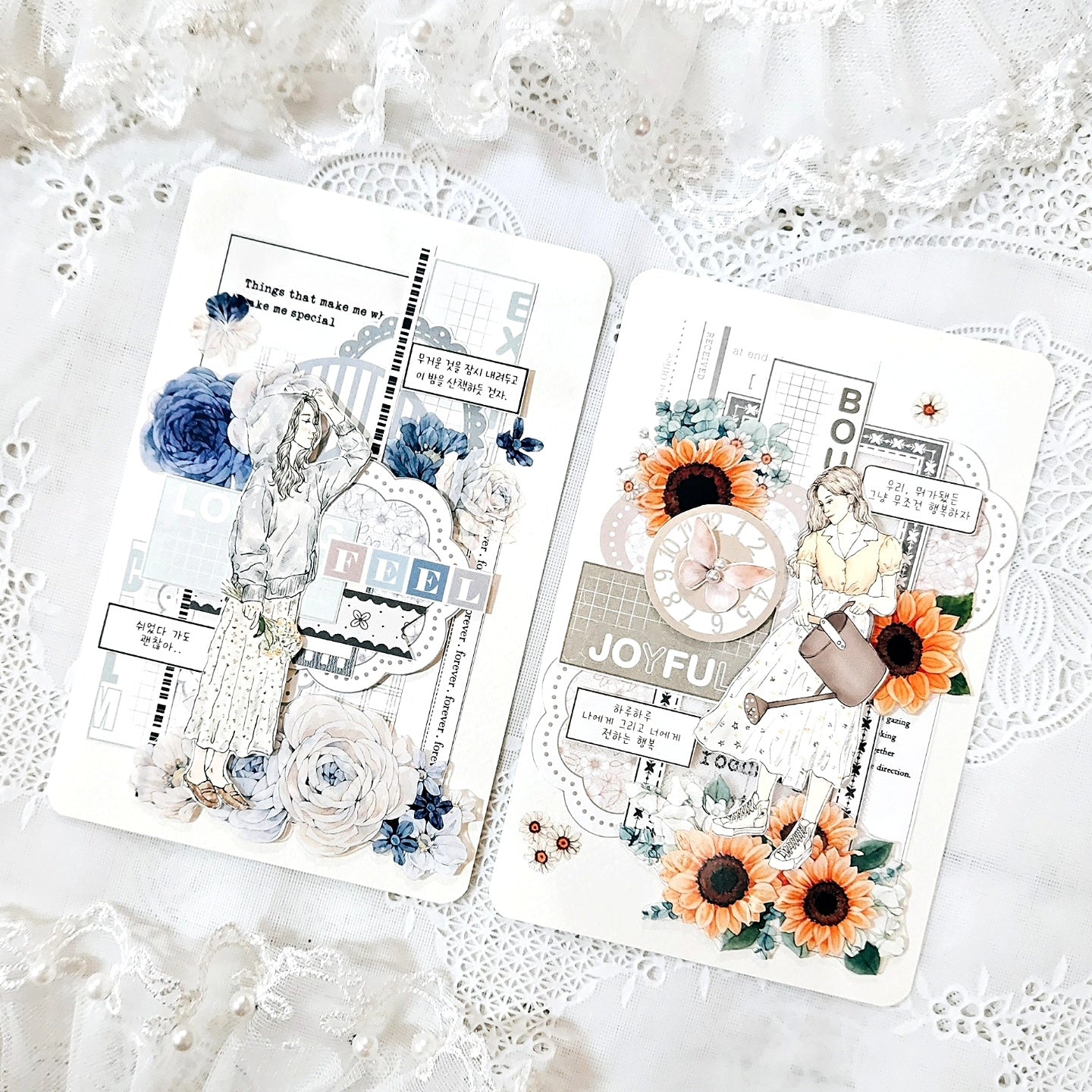 春天花朵圖騰便箋本組