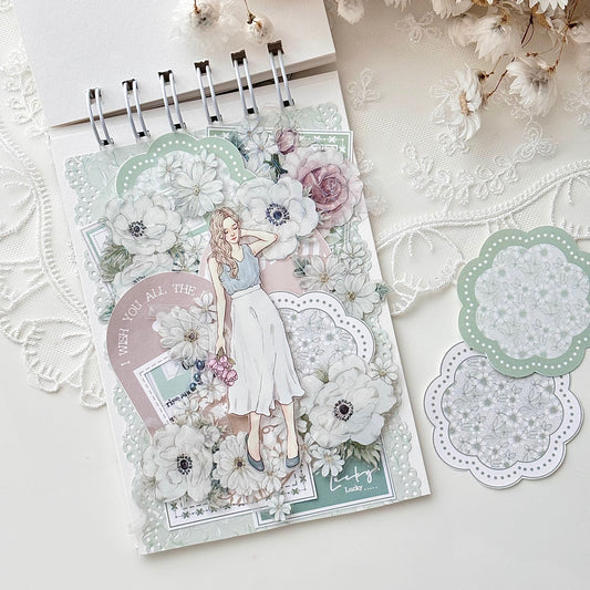 春天花朵圖騰便箋本組