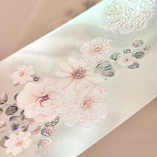 Brush Flower 立體亮面PET紙膠帶