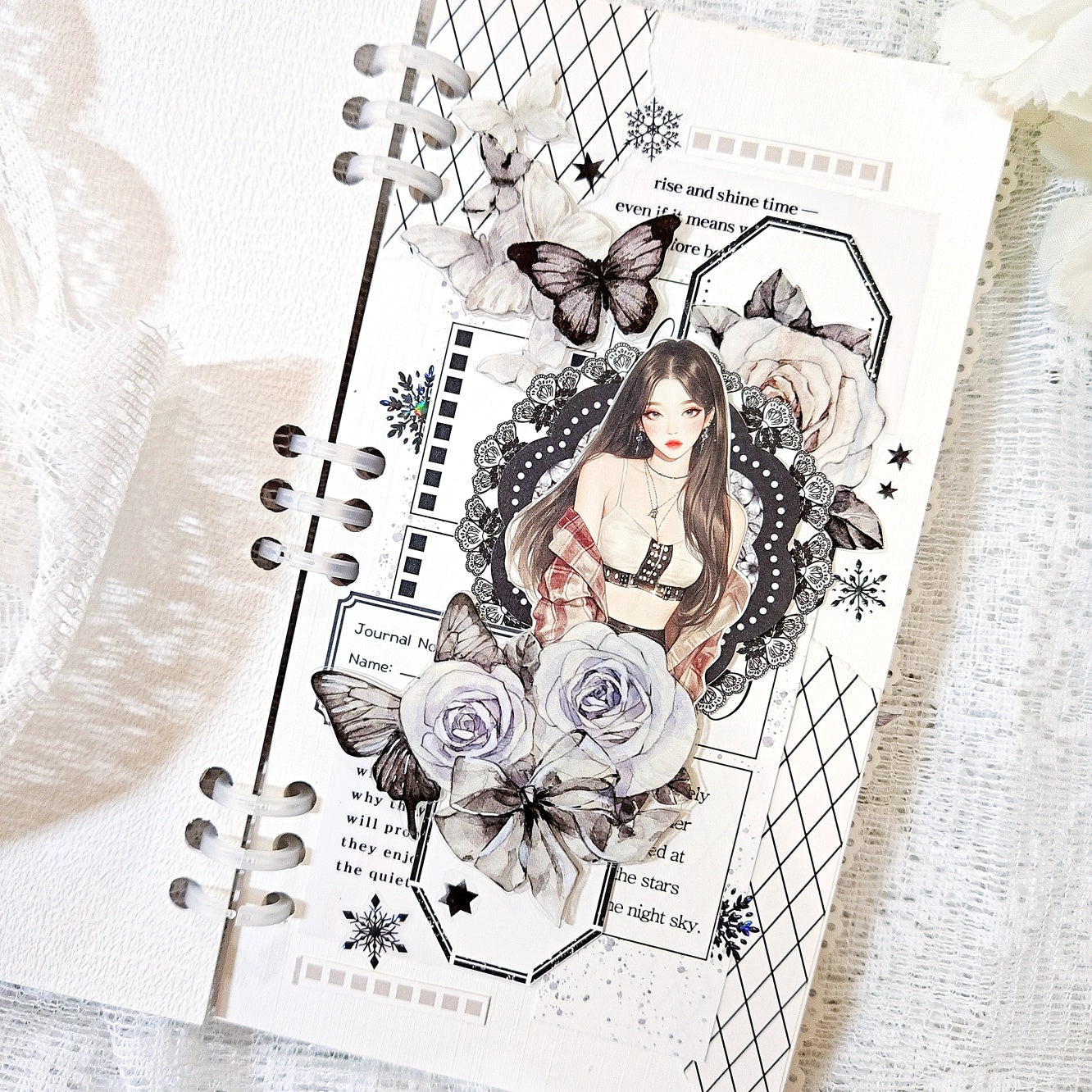 女孩模造紙貼紙包vol.3 雪白女孩/格紋女孩/紅色女孩