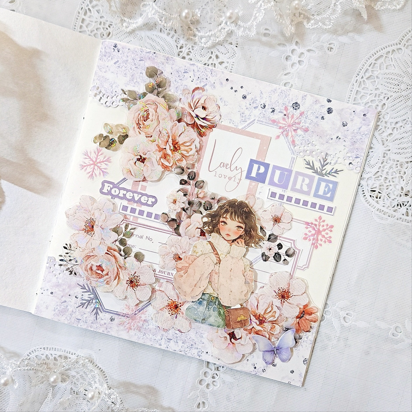 雪花 立體亮面PET割型紙膠帶