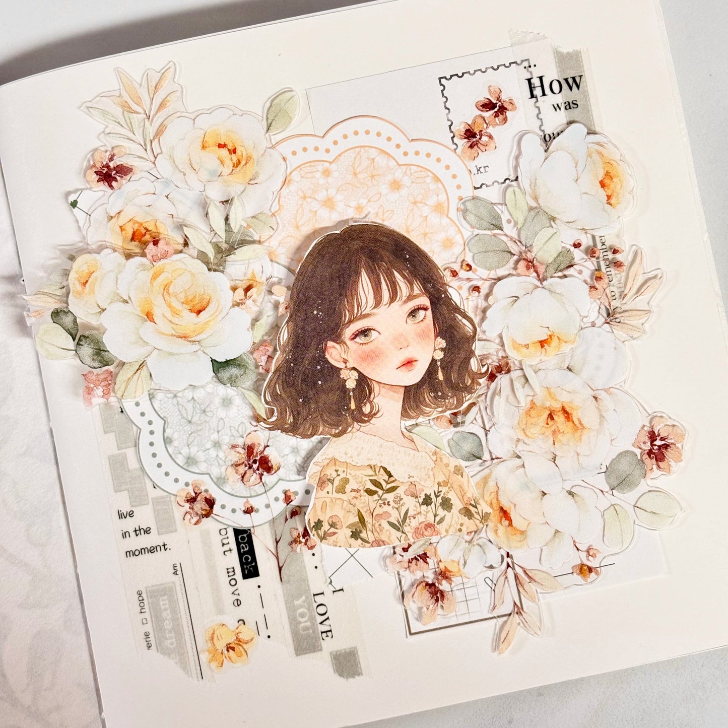 溫馨女孩 模造紙貼紙包