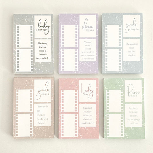 記憶捕獲 便箋本 彩色/線條