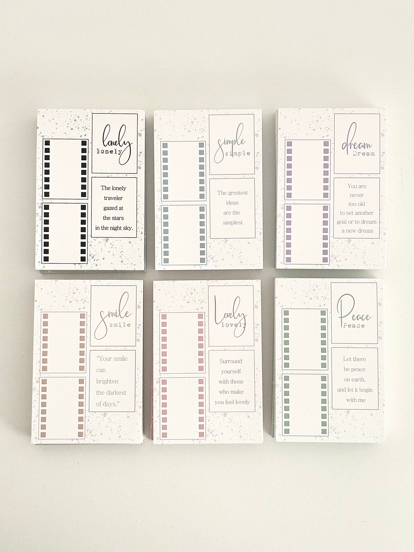 記憶捕獲 便箋本 彩色/線條