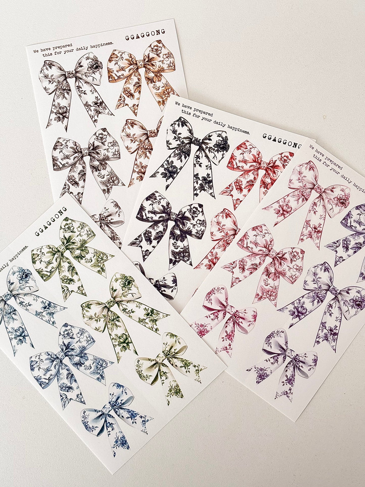 普羅旺斯緞帶 模造紙貼紙包