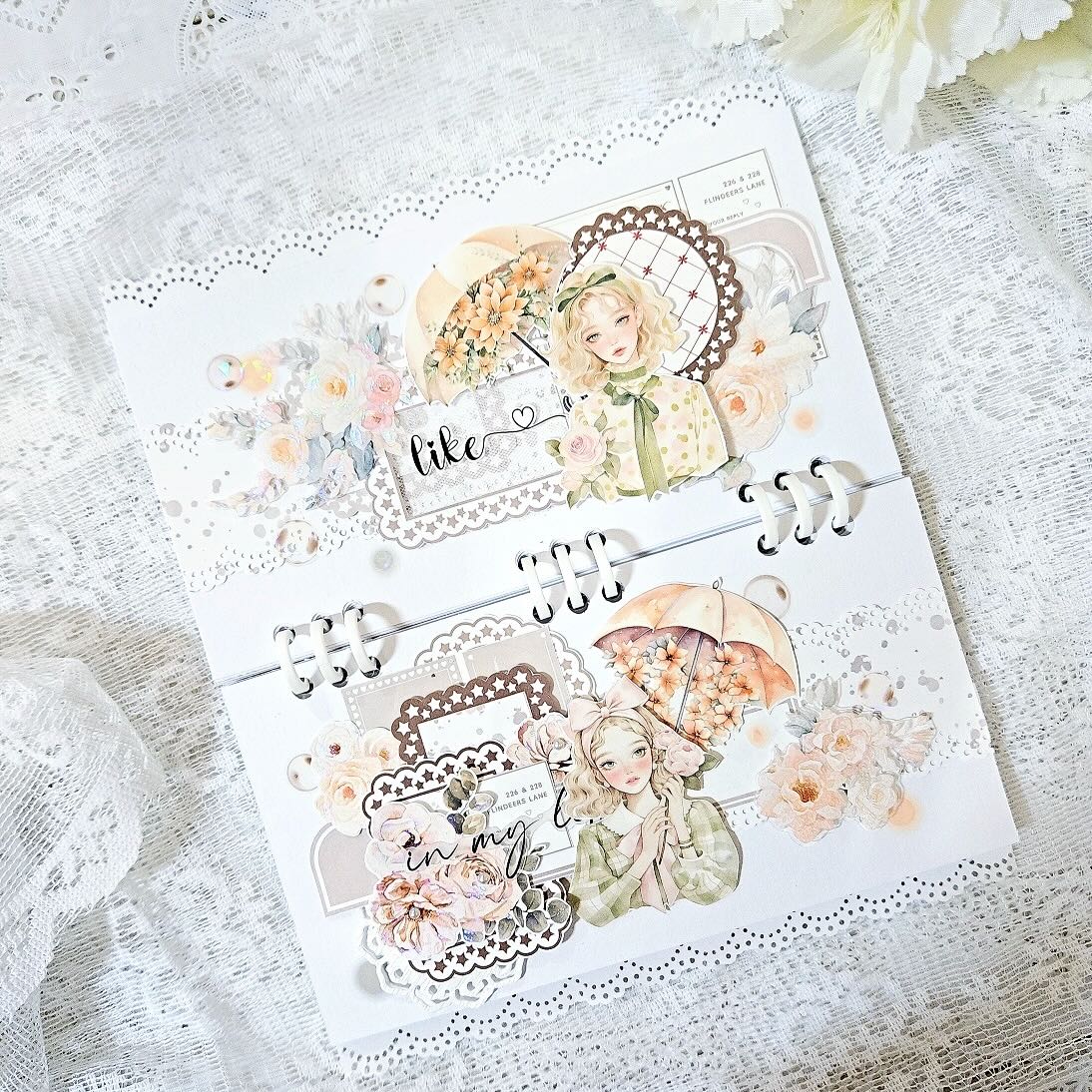 浪漫女孩 模造紙貼紙包