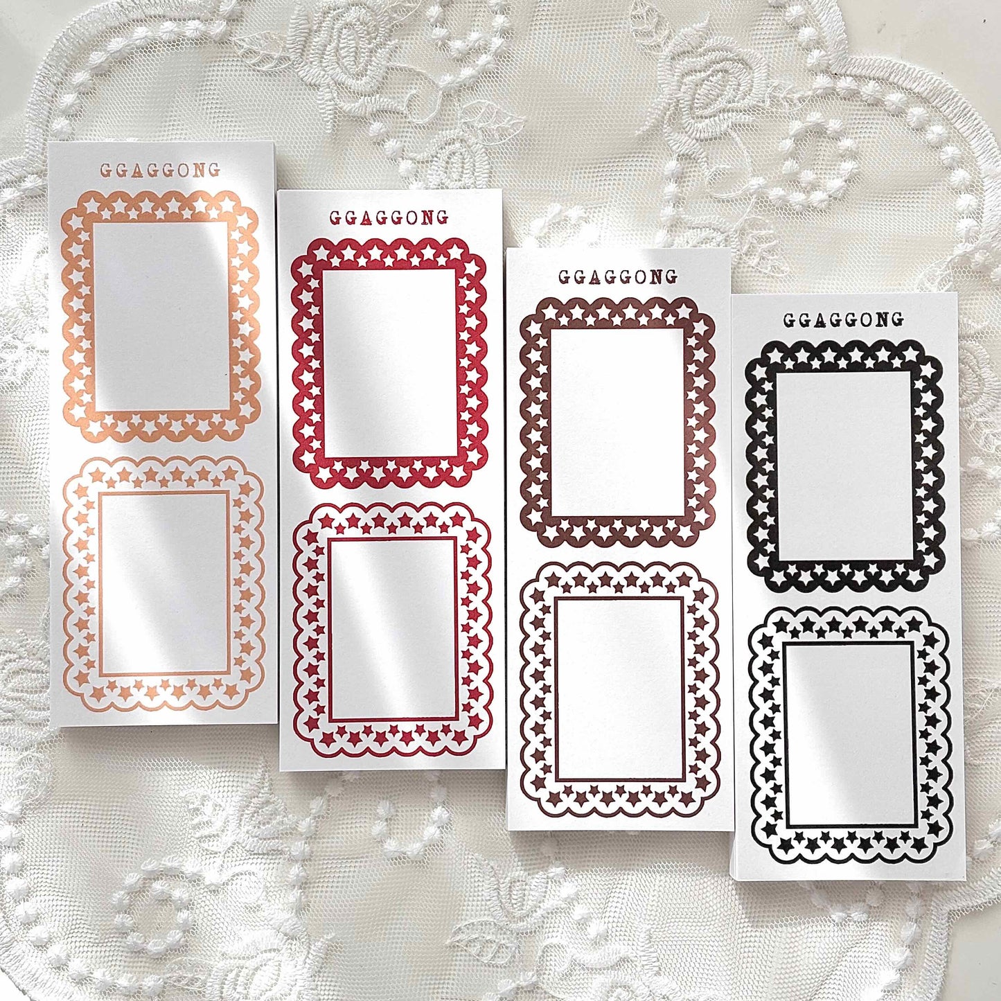 方形星圈圈 便箋紙本 基本色/特別色