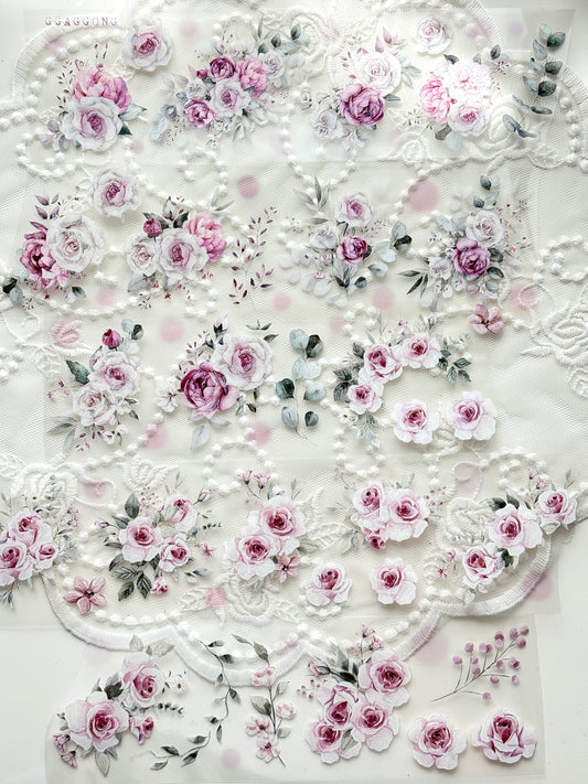 粉色的呢喃 亮面PET紙膠帶