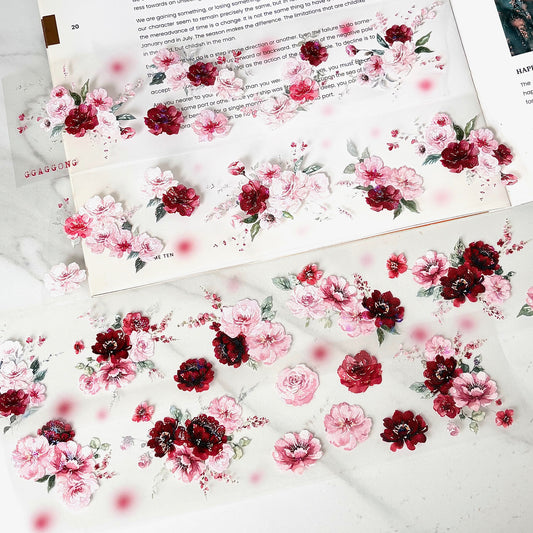 Red Blush 亮面PET紙膠帶