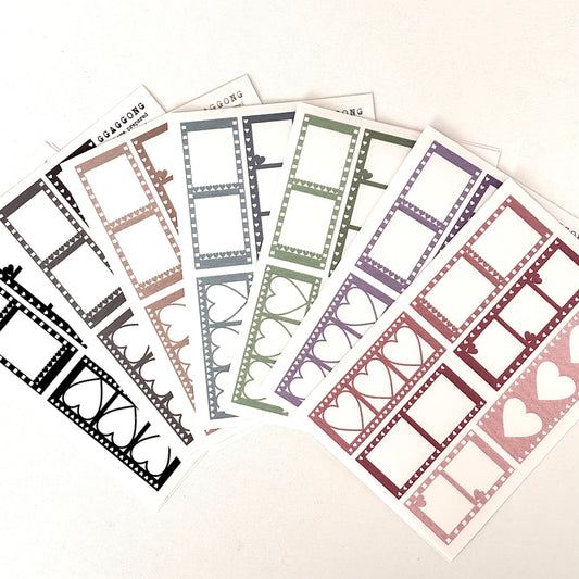 心形底片 霧面PET貼紙包