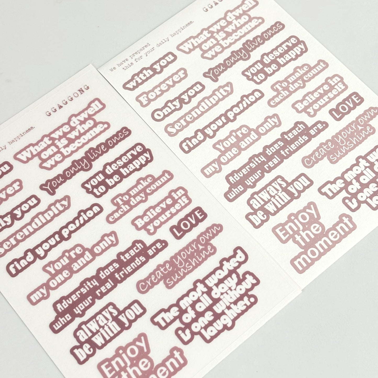 英文QQ字貼紙包 模造紙