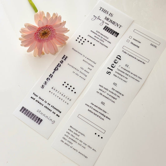 簡約文字框描圖紙套組