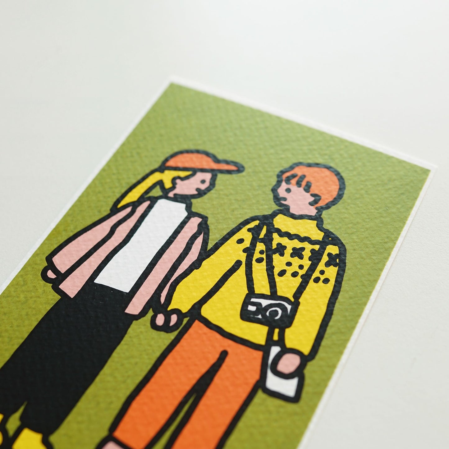 絹印明信片套組 情侶