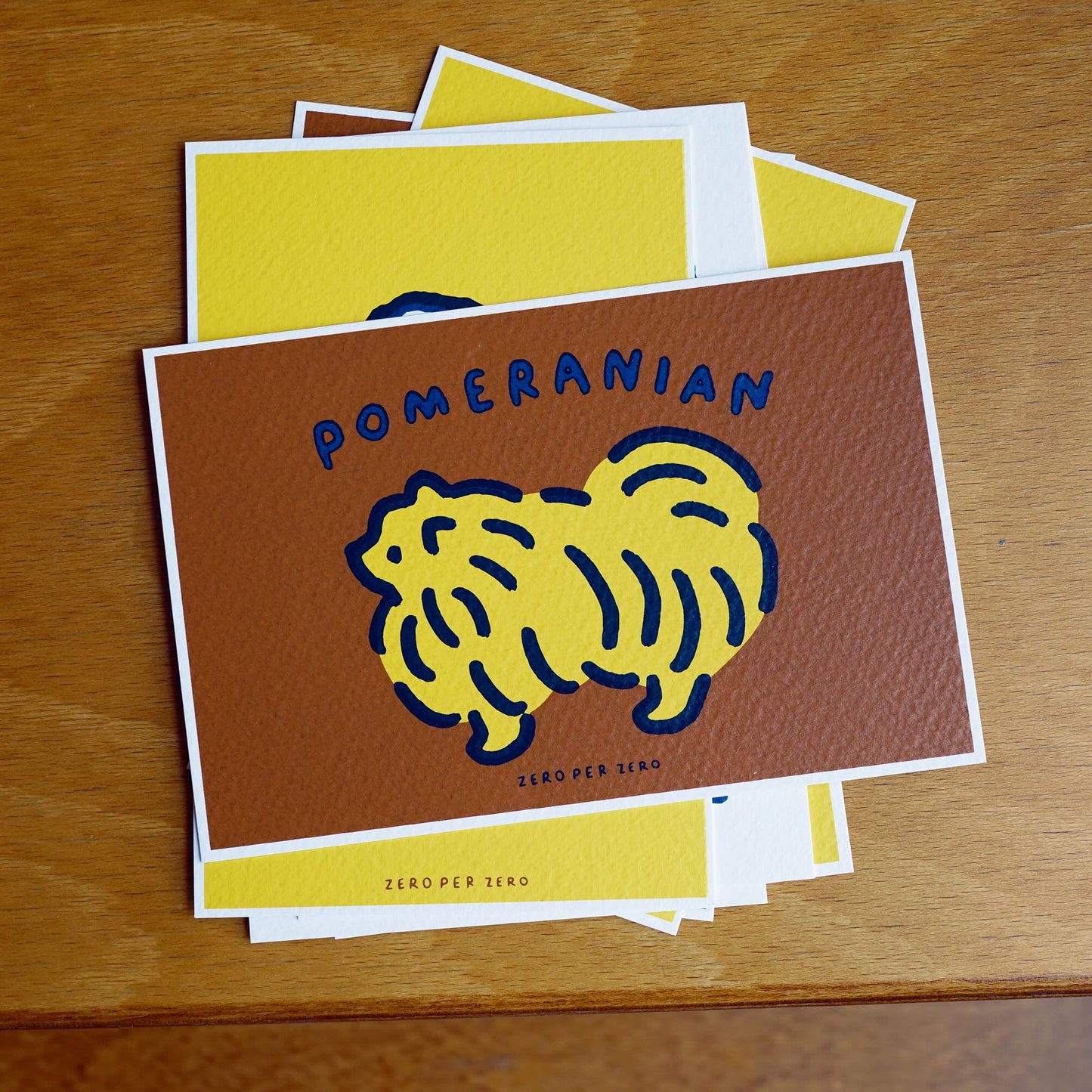 絹印明信片套組 小小狗