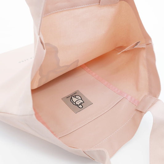 ZERO PER ZERO 帆布袋 小白貓2 (粉色)