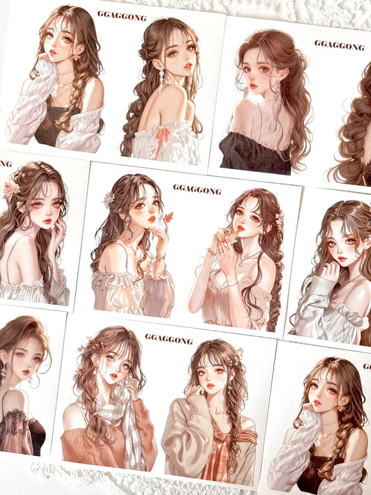 ggaggong女孩vol.3 模造紙貼紙包