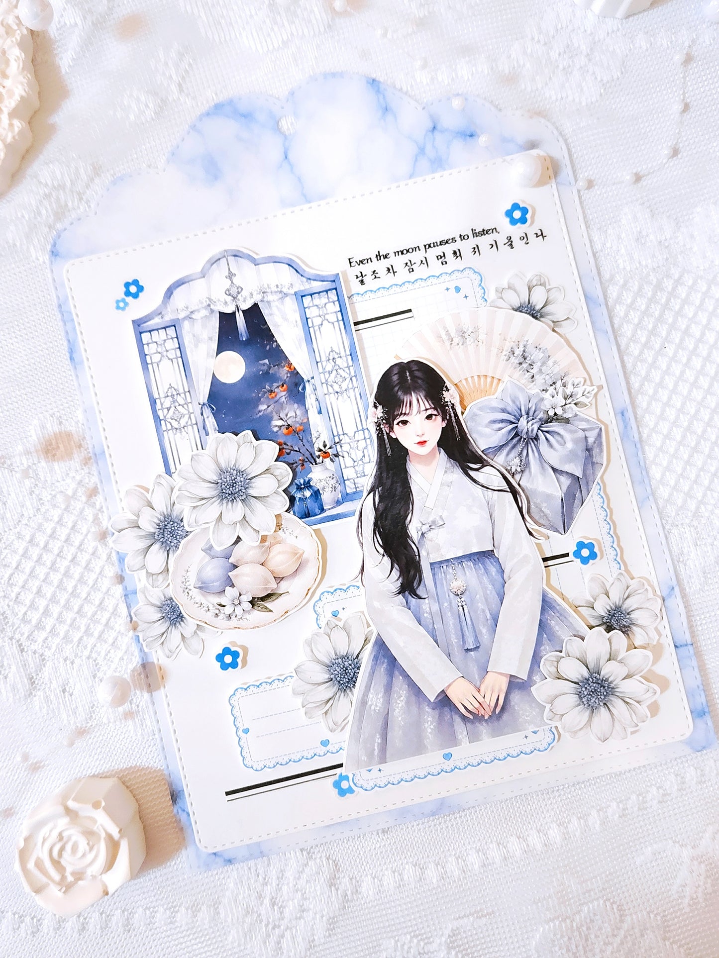 ggaggong 中秋女孩 便箋紙包