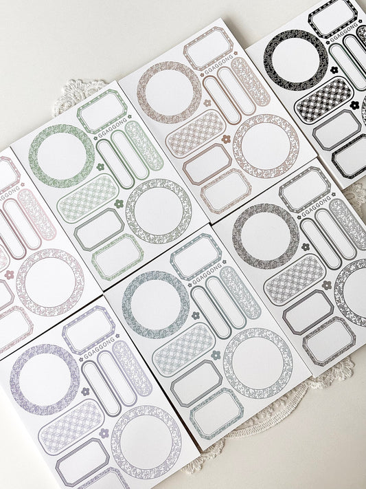 圓形標籤便箋本