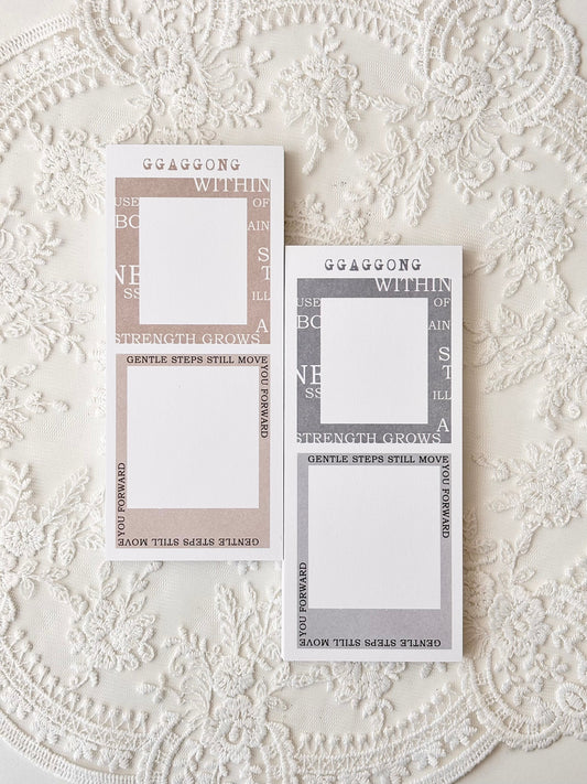 粉彩字框 便箋本套組