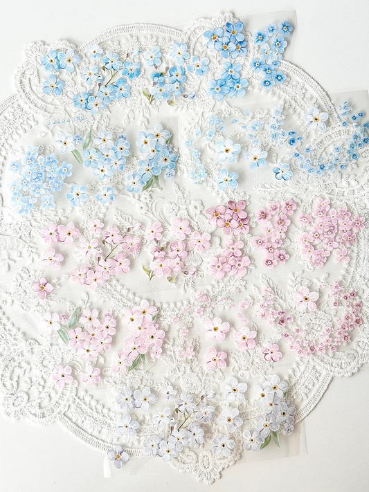 勿忘我 亮面PET紙膠帶