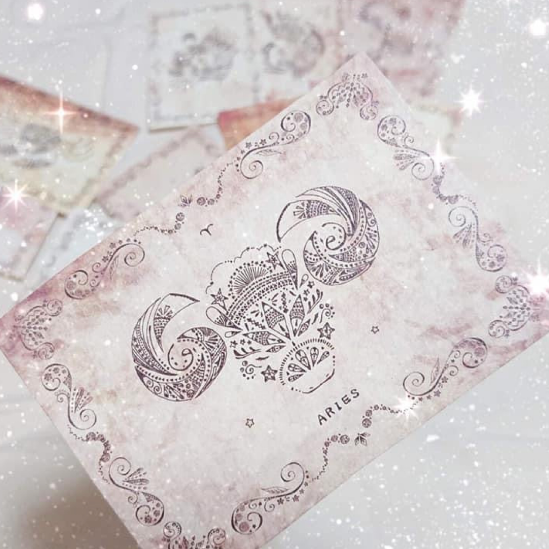 柴尾shibao 魔法書＋12星座明信片的套組