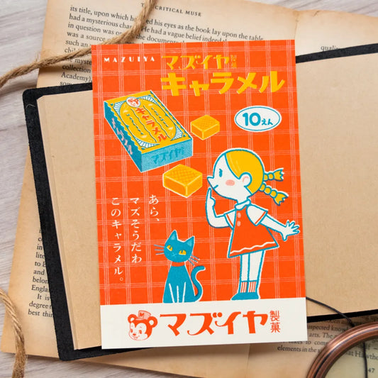 復古郵政明信片 009 Mazuya 焦糖