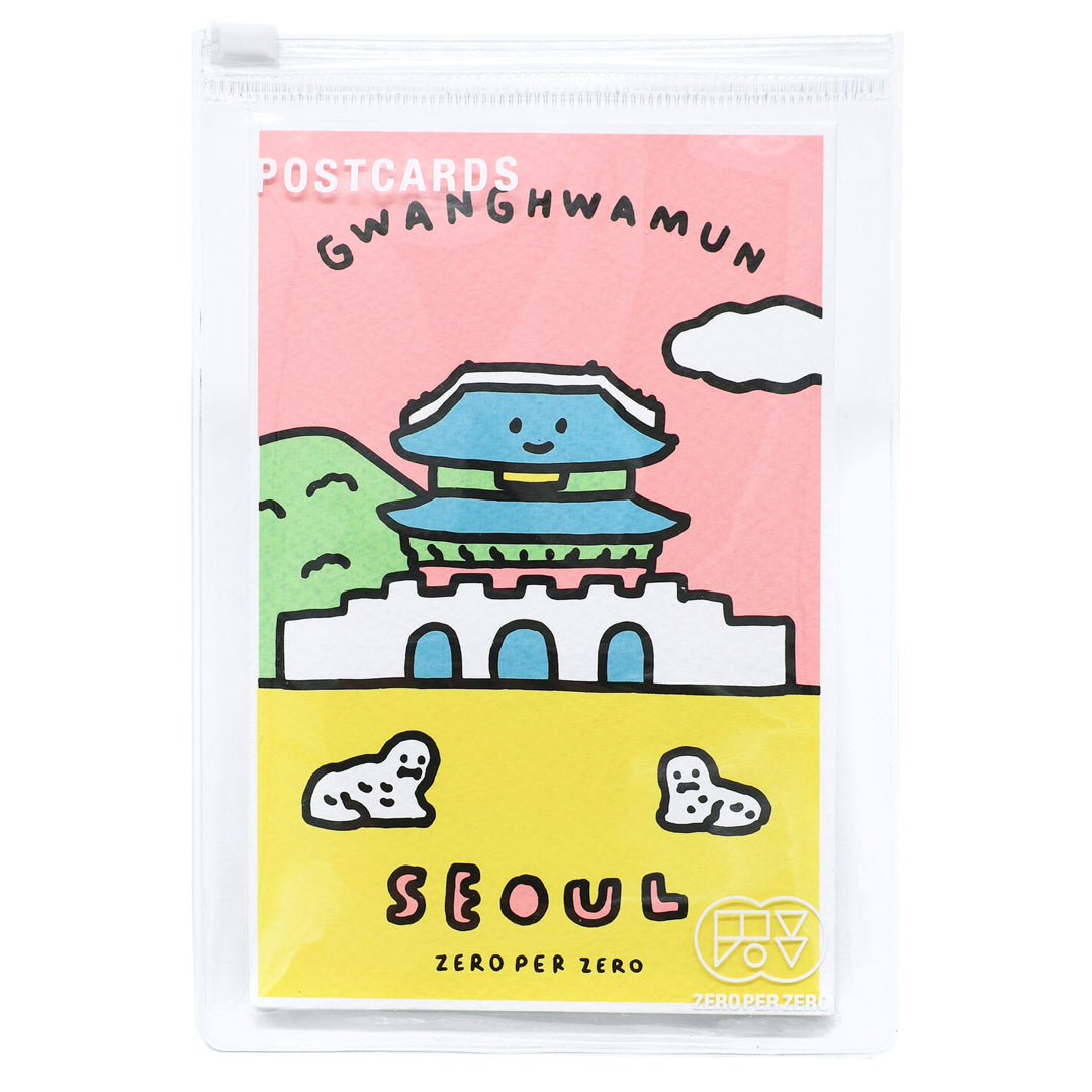 ZERO PER ZERO 絹印明信片套組 首爾景觀
