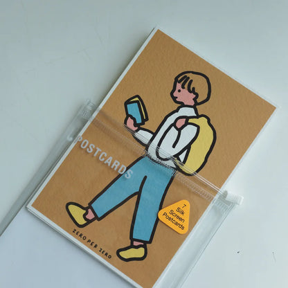 絹印明信片套組 閱讀