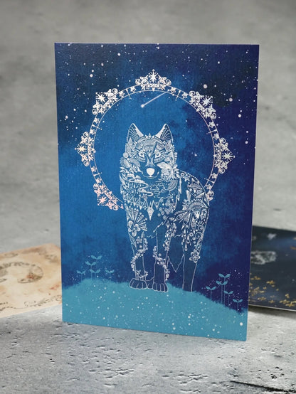 柴尾shibao 在山坡上看著 明信片