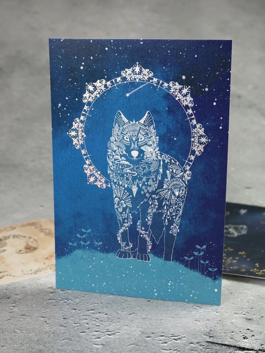 柴尾shibao 在山坡上看著 明信片